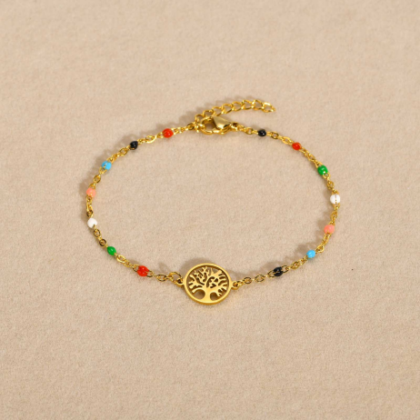 Şans Ağacı Paslanmaz Çelik Bileklik